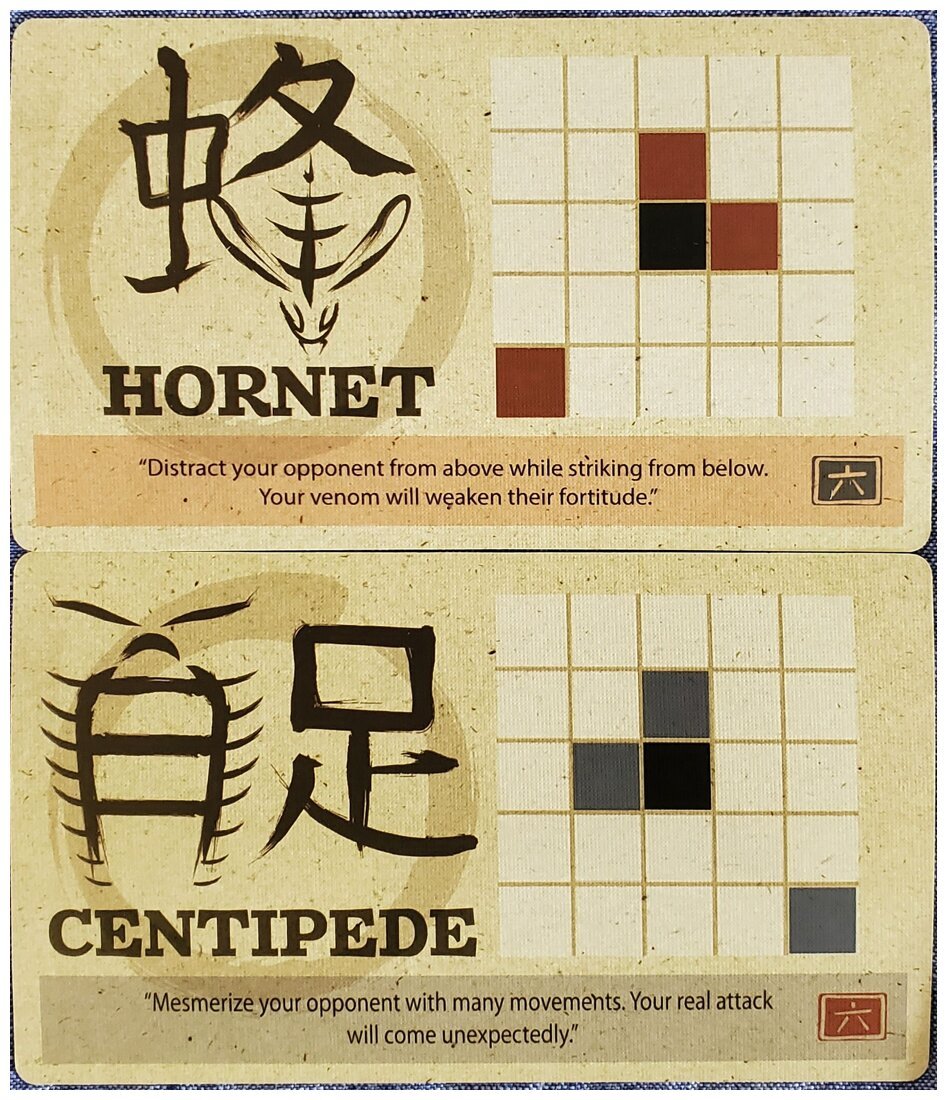 Onitama - Hornet and Centipede