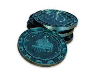 Clans Of Caledonia  - Train-Themed Metal Coins