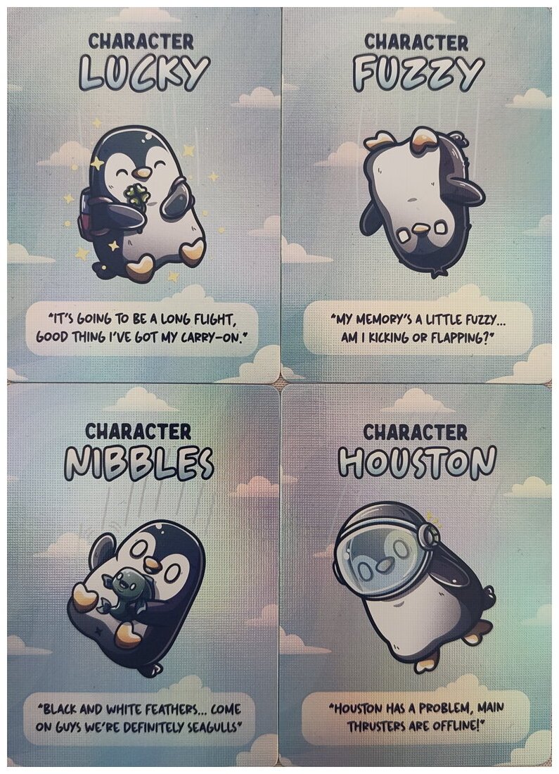 Penguins Can't Fly - Holographic Cards