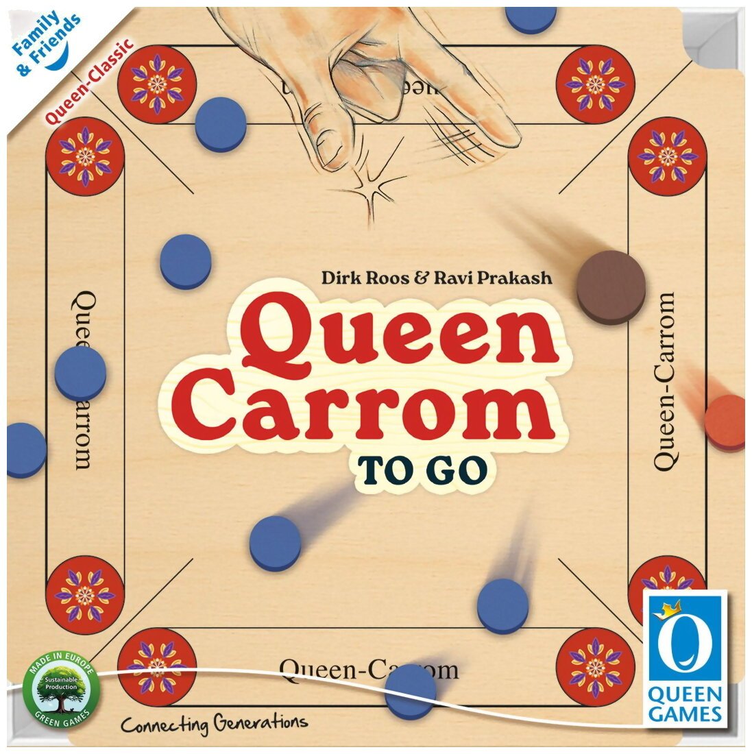 Queen Carrom To Go