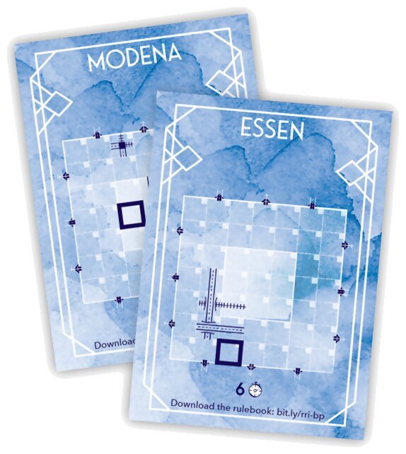 Railroad Ink Challenge - Modena & Essen Blueprint Promo Card