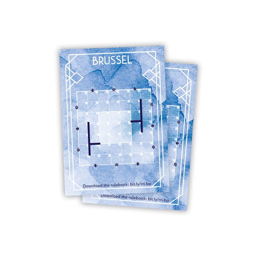 Railroad Ink -  Brussel & Antwerpen Blueprint Promo Card