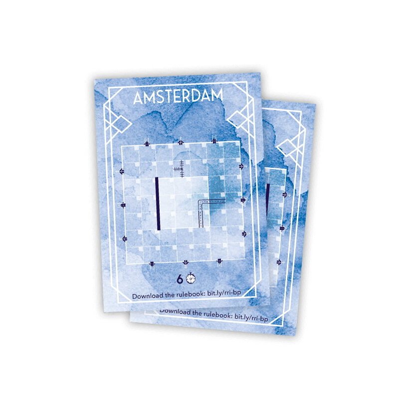 Railroad Ink - Utrecht & Amsterdam Blueprint Promo Card