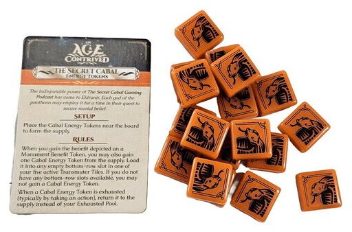 An Age Contrived - The Secret Cabal Energy Tokens