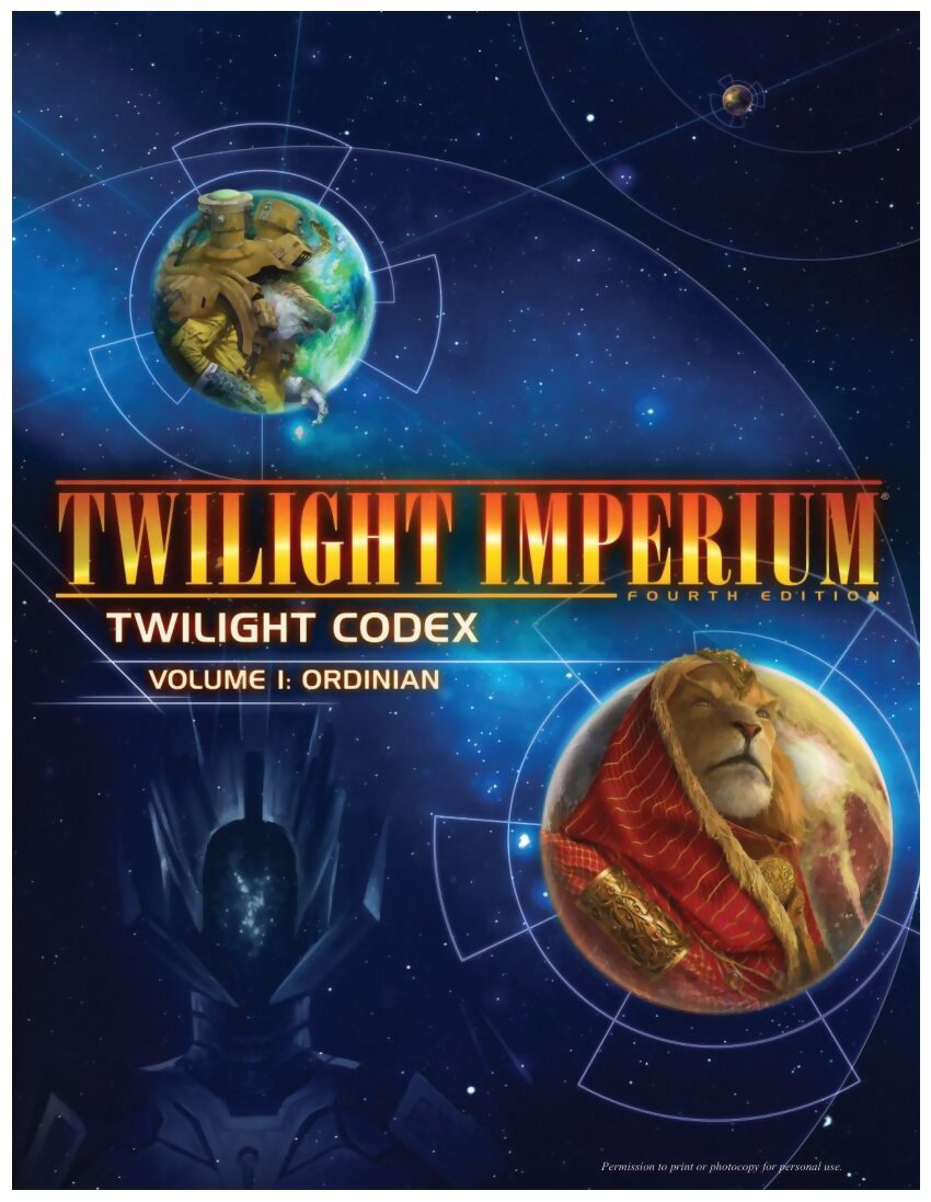Twilight Imperium - Twilight Codex - Volume I - Ordinian