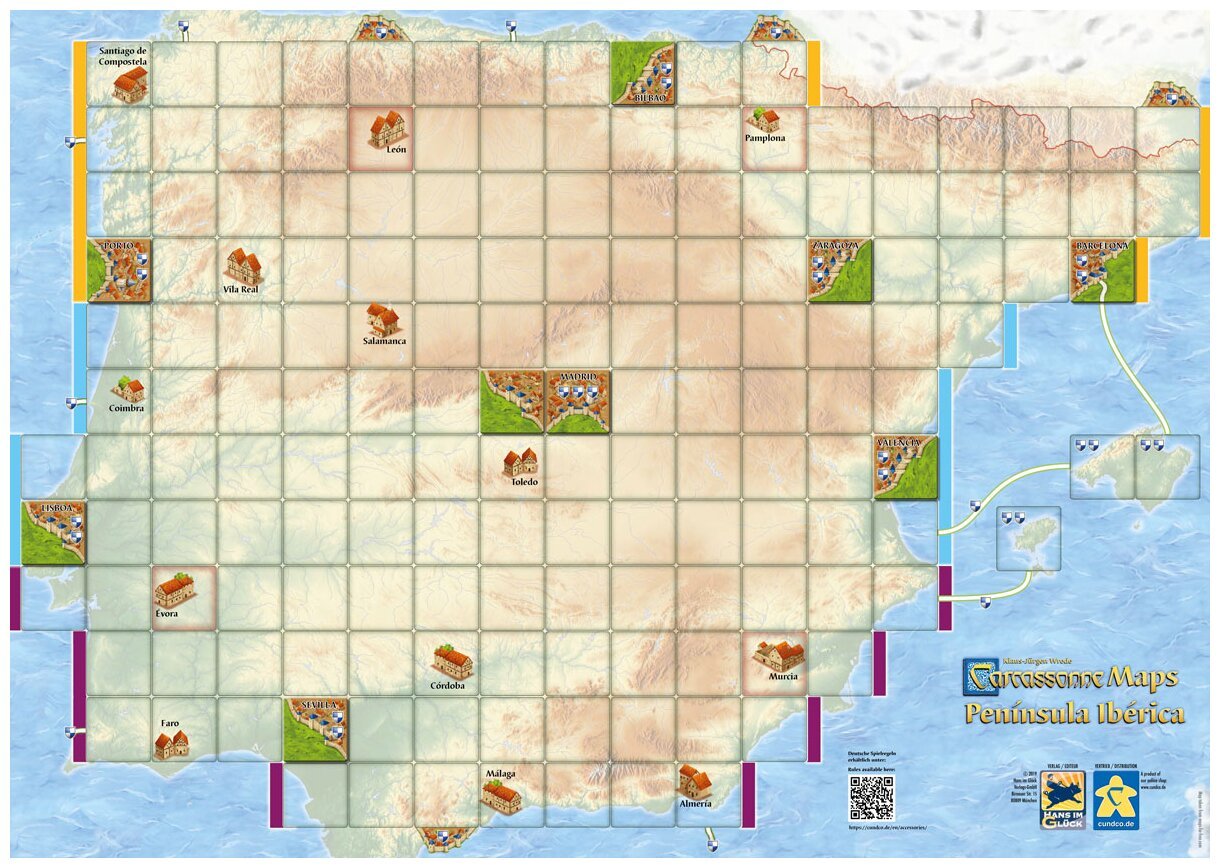 Carcassonne Maps - Península Ibérica