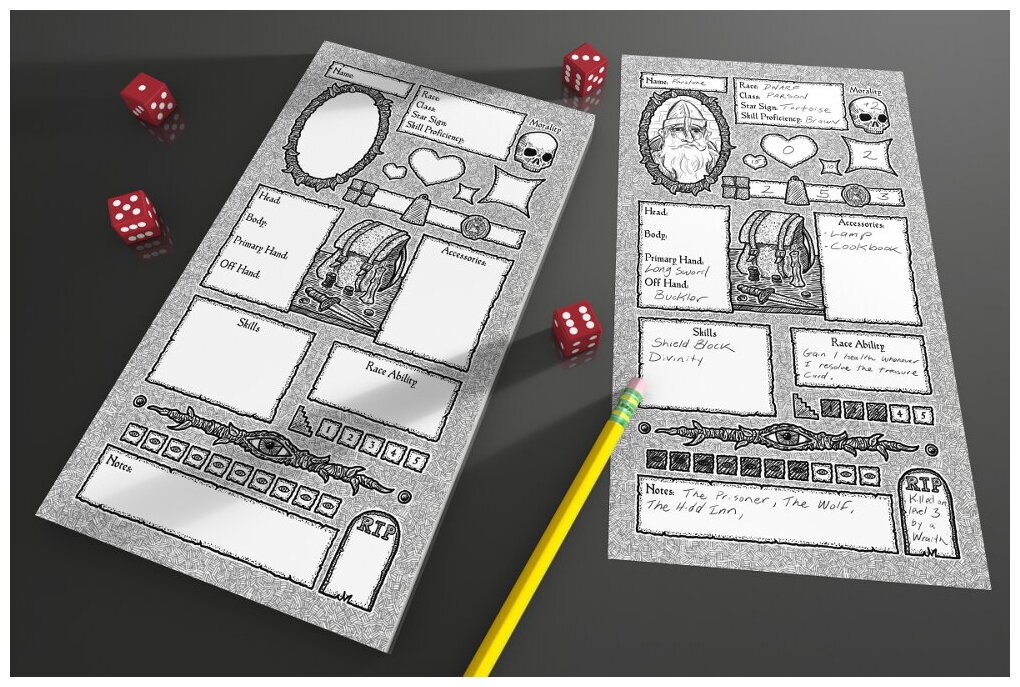 Iron Helm - Character Sheets