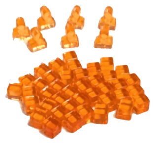 Terraforming Mars - Plastic Player Cubes - Orange