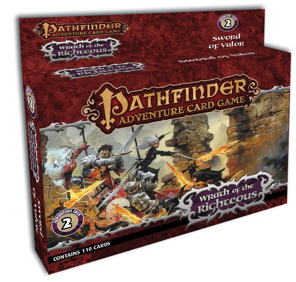 Pathfinder Adventure Card Game – Sword Of Valor - Wrath Of The Righteous Adventure Deck 2