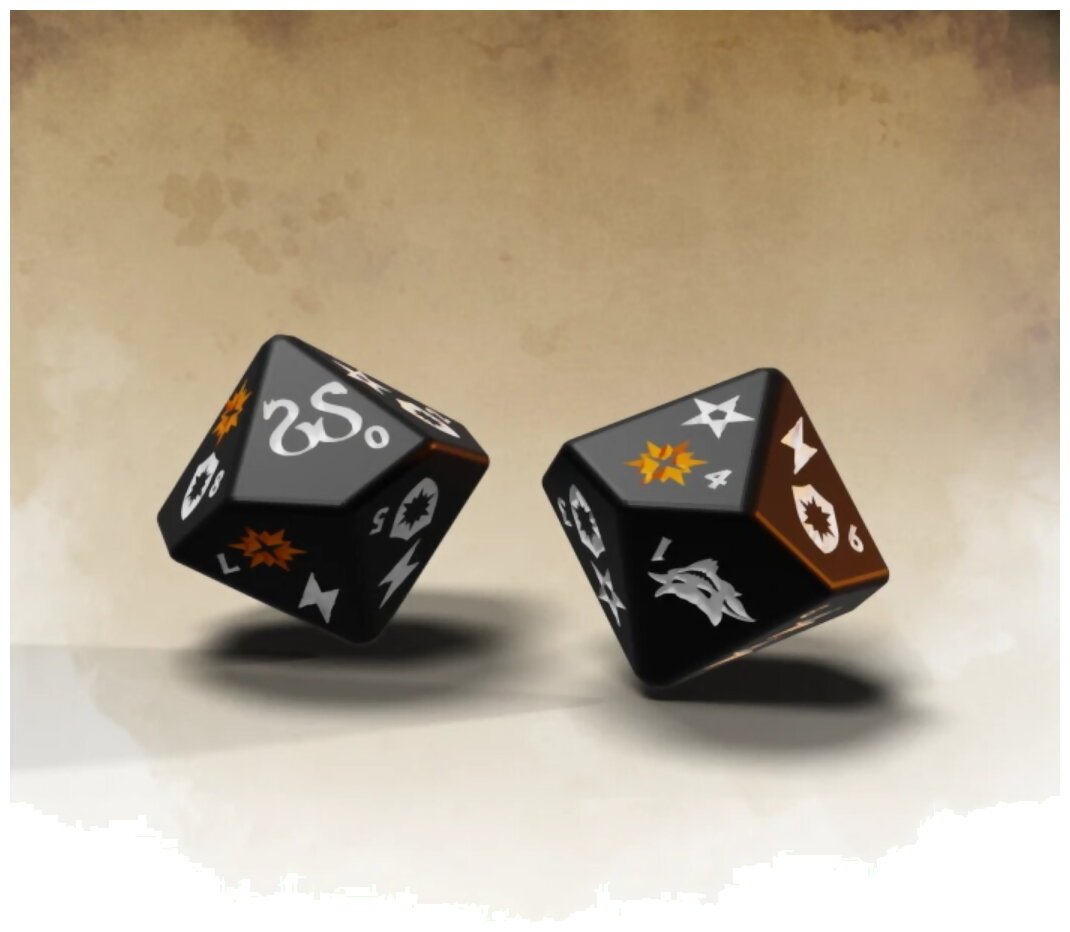 Sword & Sorcery - Extra Set Of 2 D10 Dice - Teburu Dungeon