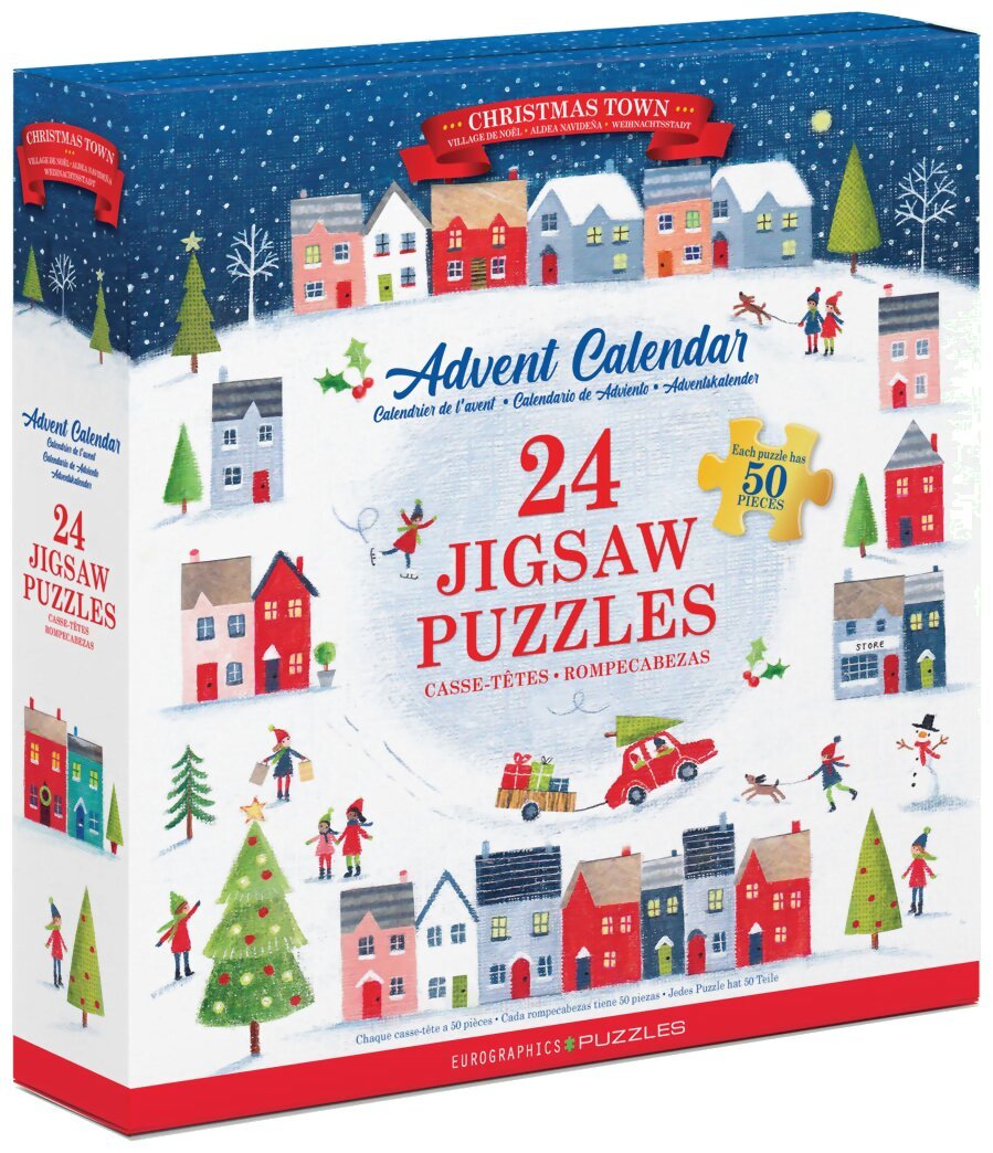 Puzzle - Calendrier de l'Avent du village de Noël - 24*50 pièces