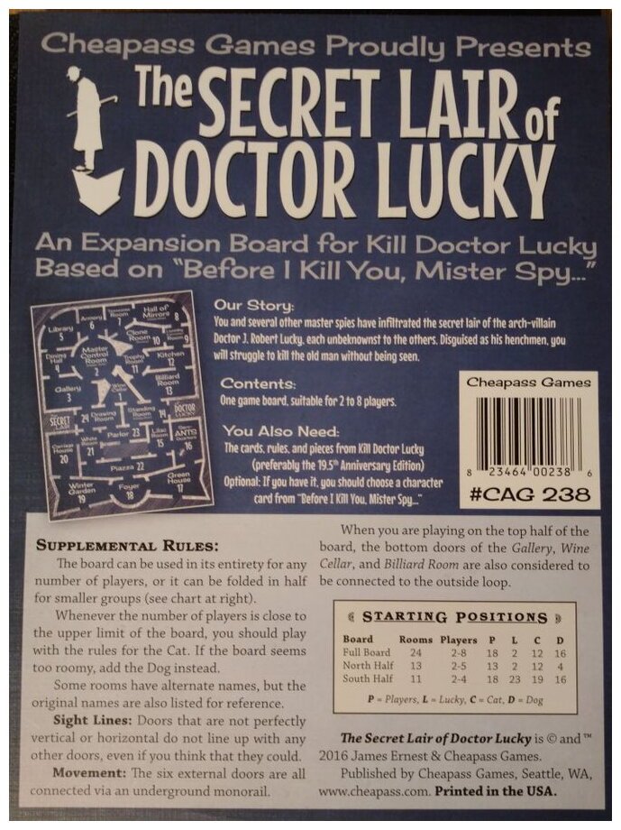 Kill Doctor Lucky - The Secret Lair of Doctor Lucky