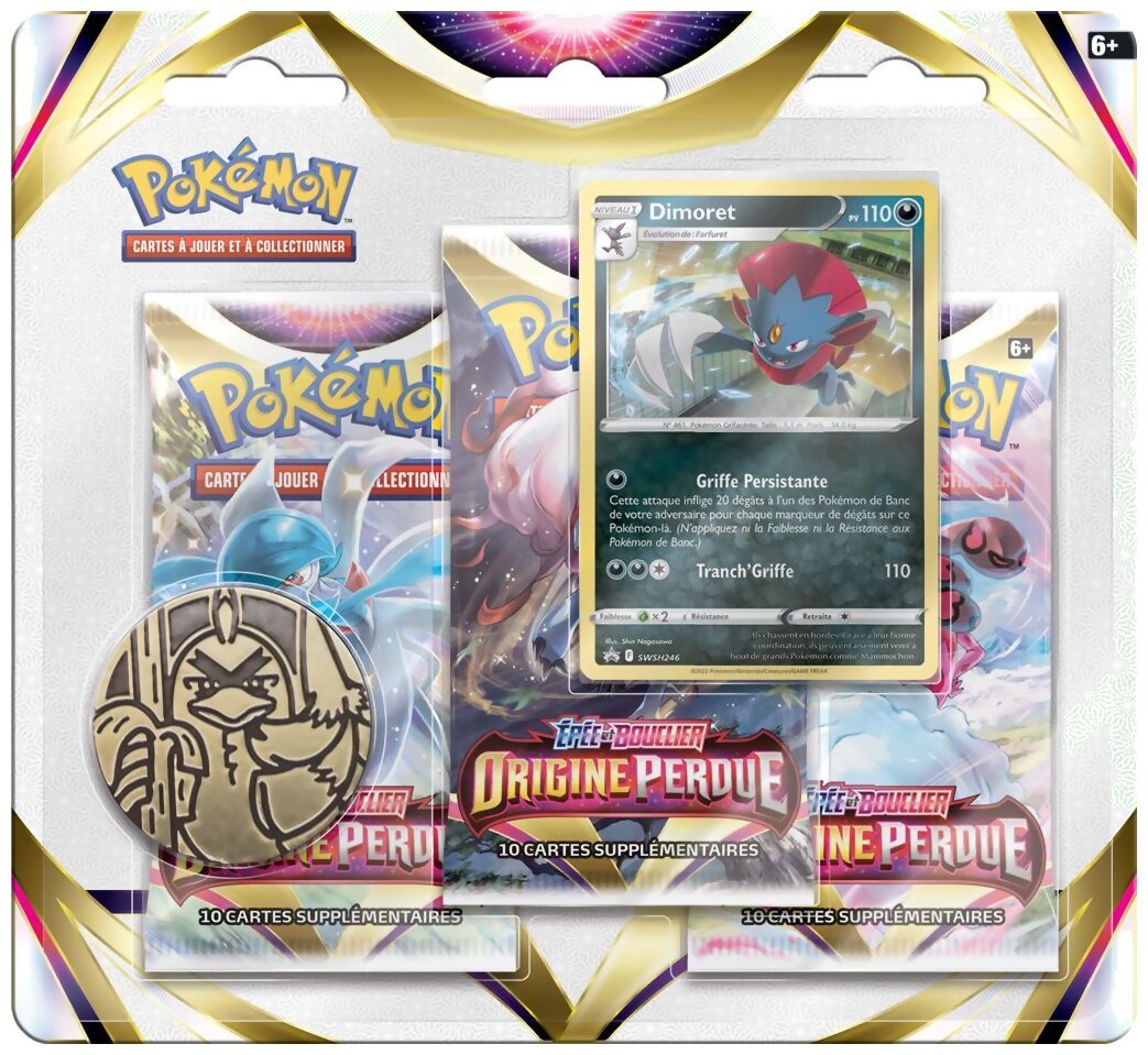 Pokémon JCC - Pack de 3 boosters - Dimoret - Origine Perdue