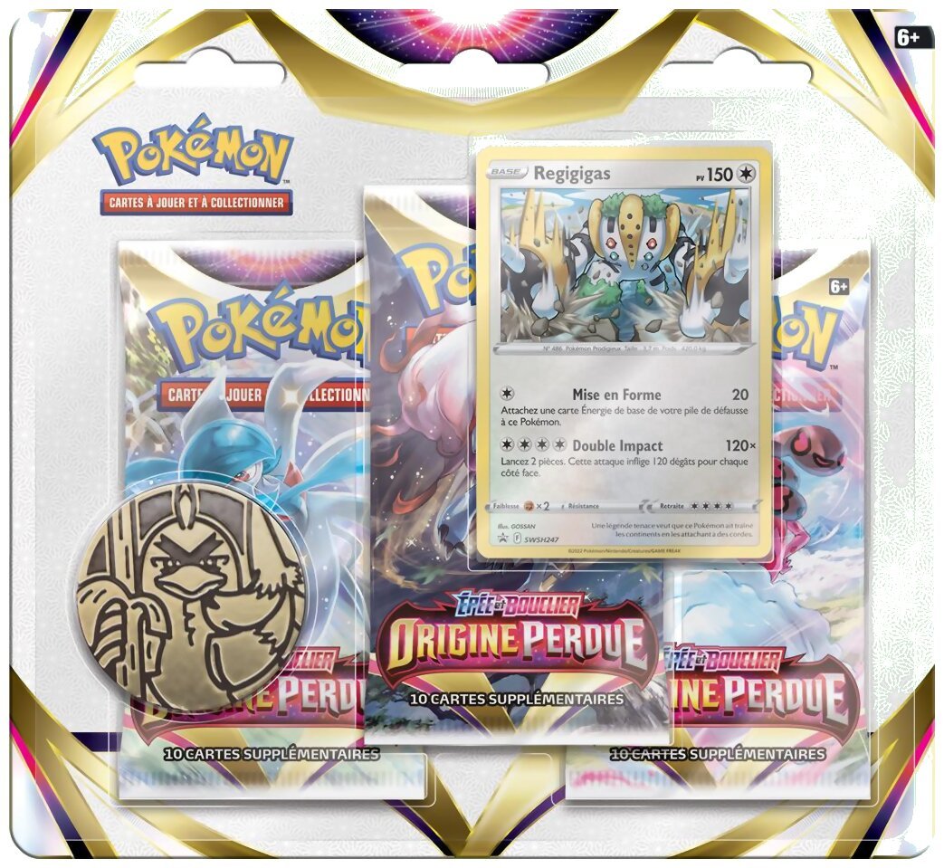 Pokémon JCC - Pack de 3 boosters - Regigigas - Origine Perdue