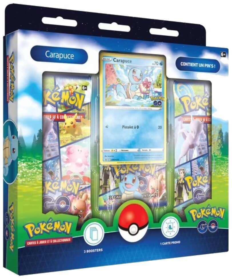Pokémon JCC - Collection avec pin's - Carapuce - Pokémon Go