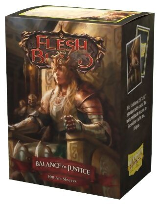 Flesh and Blood TCG - 100 Art Sleeves - Balance of Justice