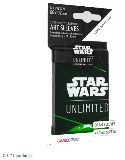 Star Wars Unlimited - 60 Art Sleeves - Green - Ombres de la Galaxie