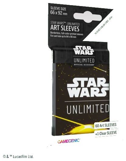 Star Wars Unlimited - 60 Art Sleeves - Yellow - Ombres de la Galaxie