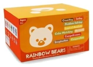Rainbow Bears - Counting Bears Educational Toy With 6 Colors