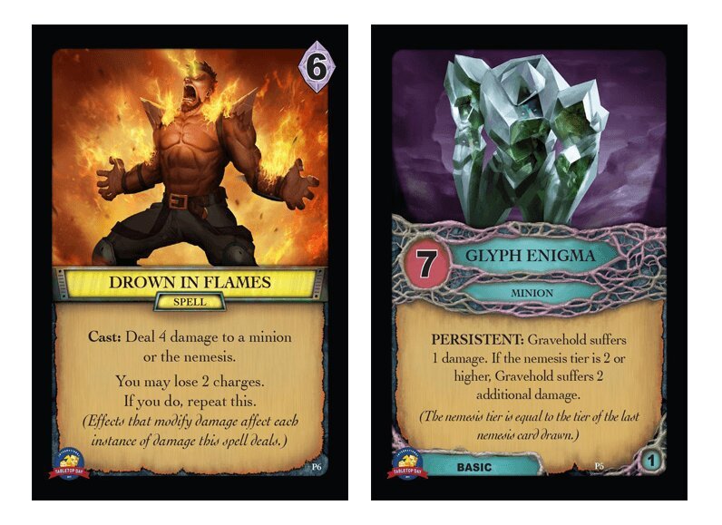 Aeon's End – Drown in Flames / Glyph Enigma - Tabletop Day 2017 Promos