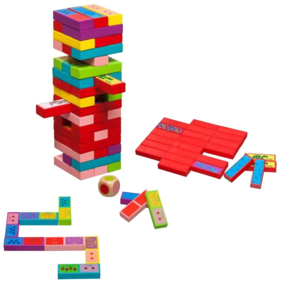 Jeu De La Tour En Bois 3 En 1