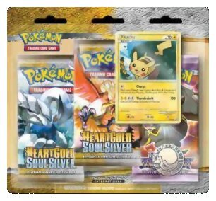 Pokémon JCC - Pack de 3 boosters - Pikachu - HeartGold SoulSilver