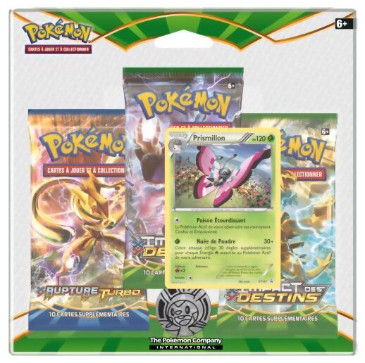 Pokémon JCC - Pack De 3 Boosters - Prismillon - Impact des Destins