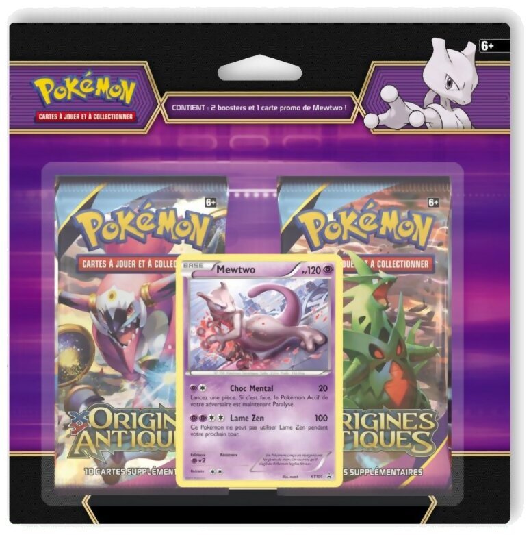Pokémon JCC - Pack De 2 Boosters - Mewtwo - Origines Antiques