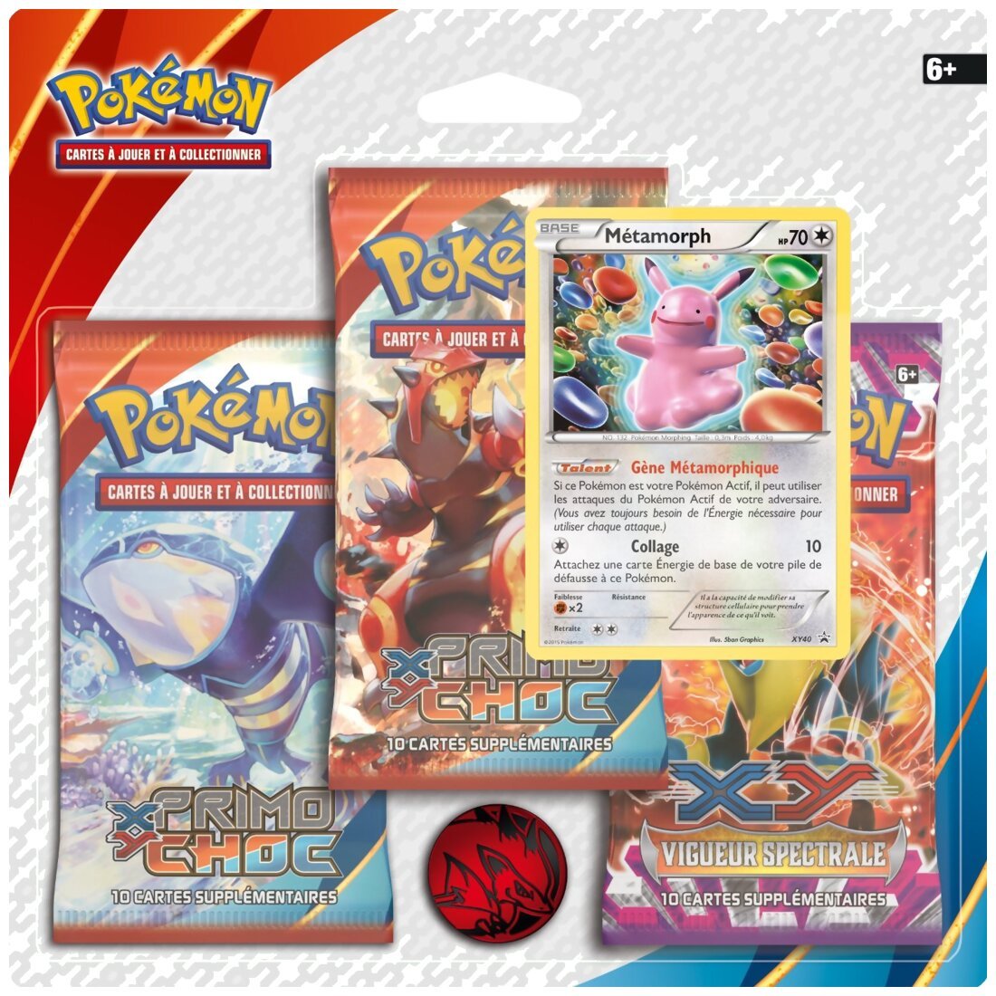 Pokémon JCC - Pack De 3 Boosters - Métamorph - Primo-Choc