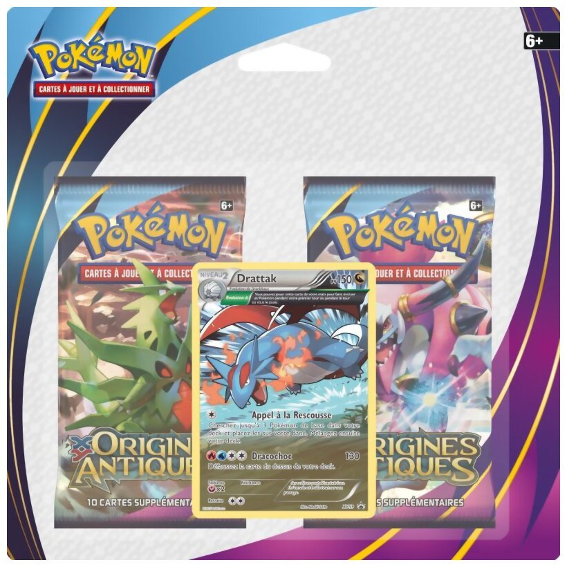 Pokémon JCC - Pack De 2 Boosters - Drattack - Origines Antiques