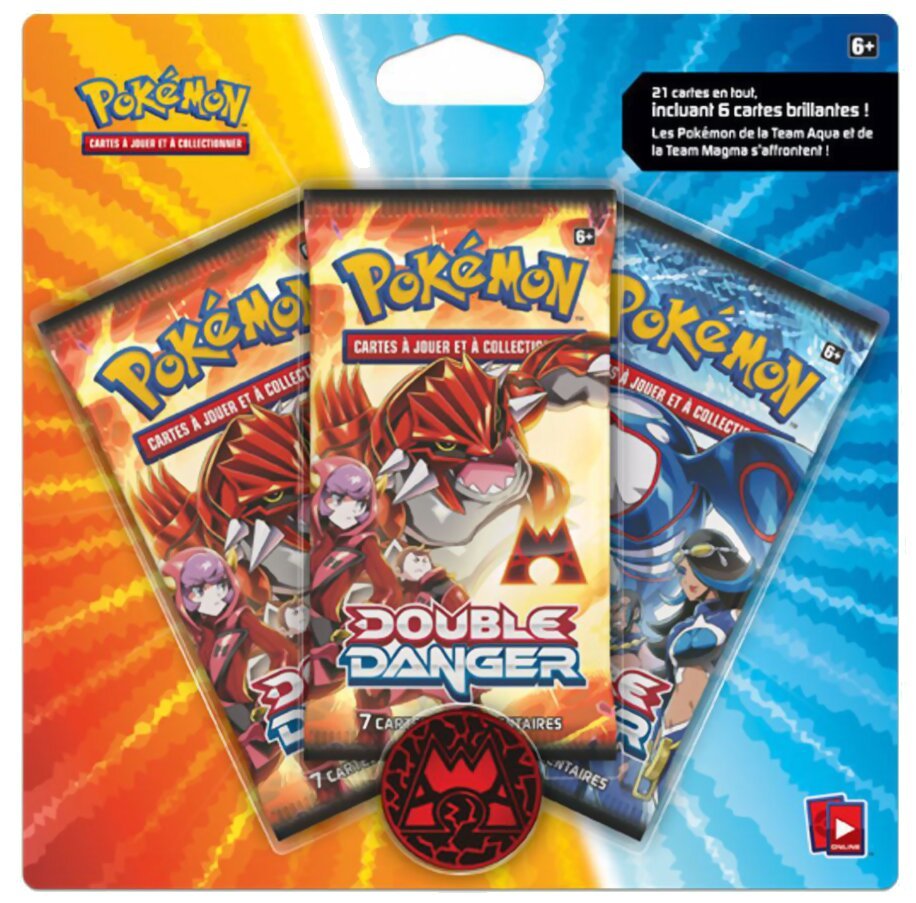 Pokémon JCC - Pack de 3 boosters -Team Magma - Double Danger