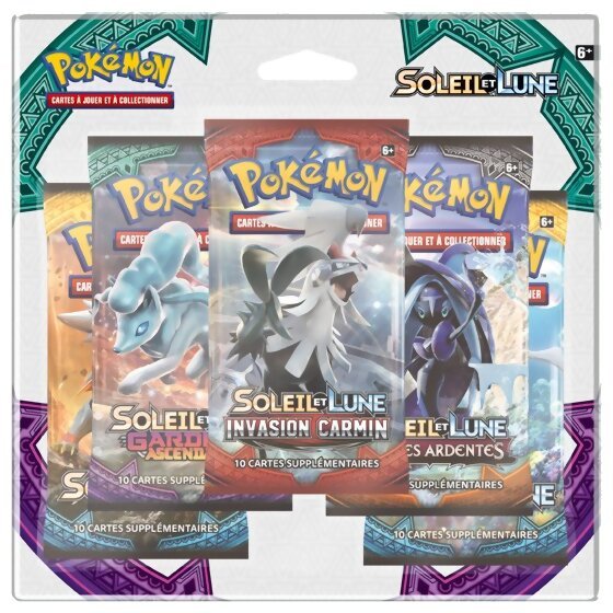 Pokémon JCC - Pack de 5 boosters - Soleil et Lune