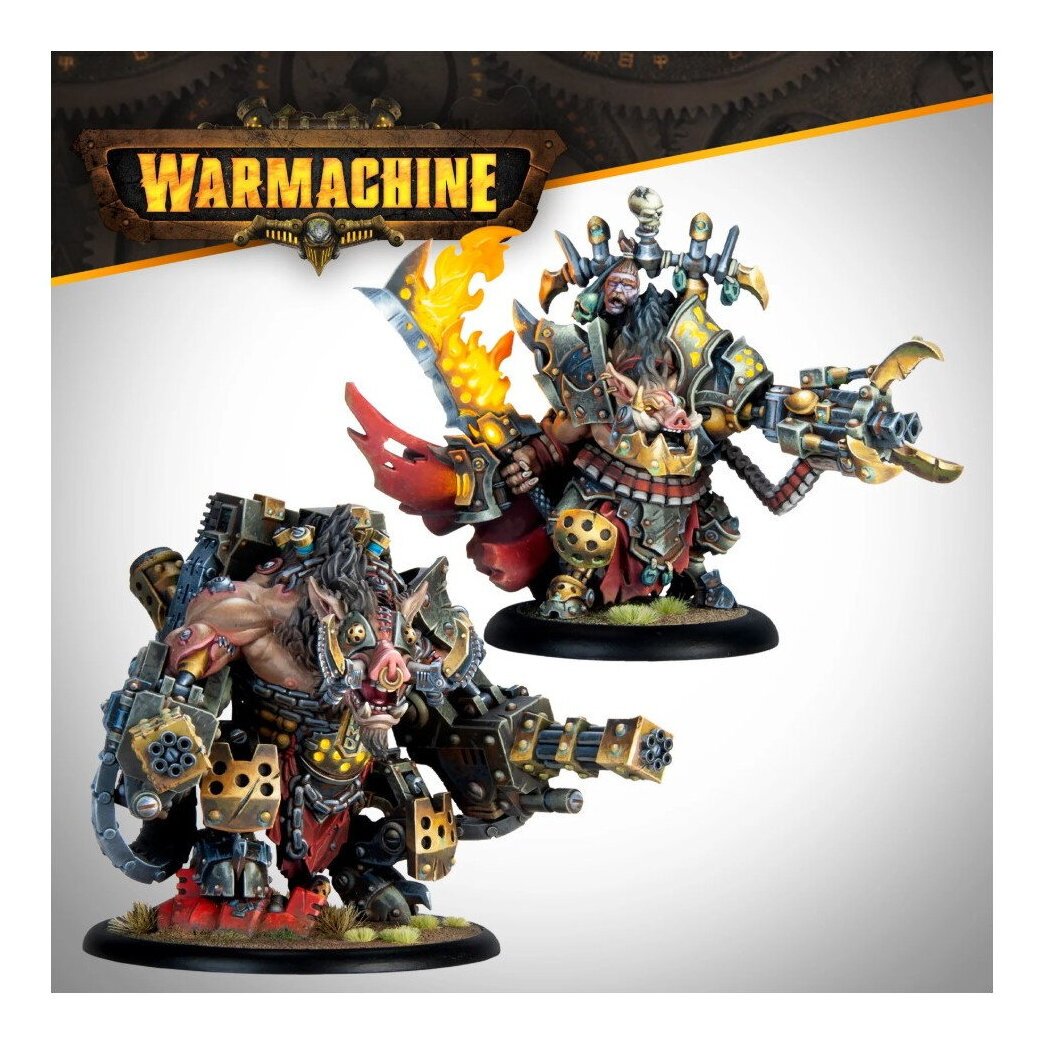 Warmachine - Emperor Carver Ultimus Esquire III & War Boar MMD47