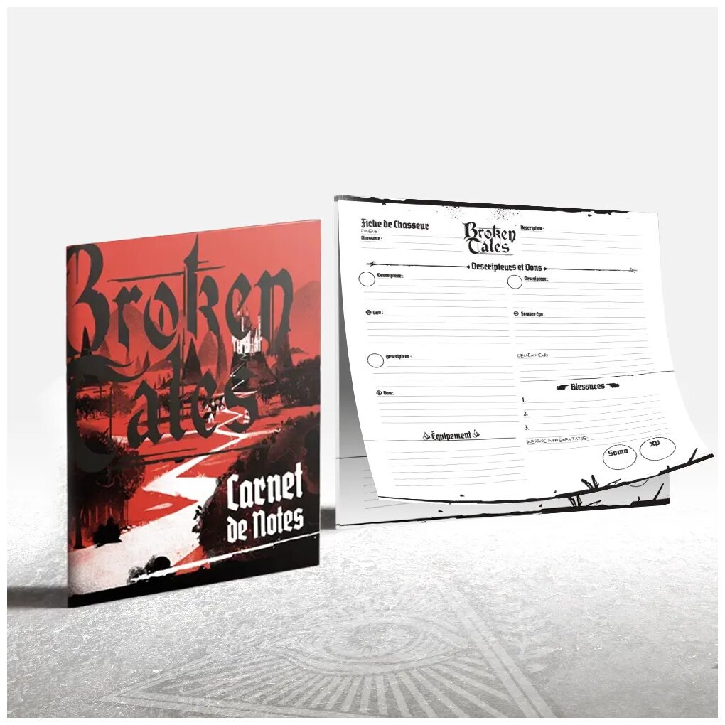 Broken Tales - Carnet de notes & bloc de personnages