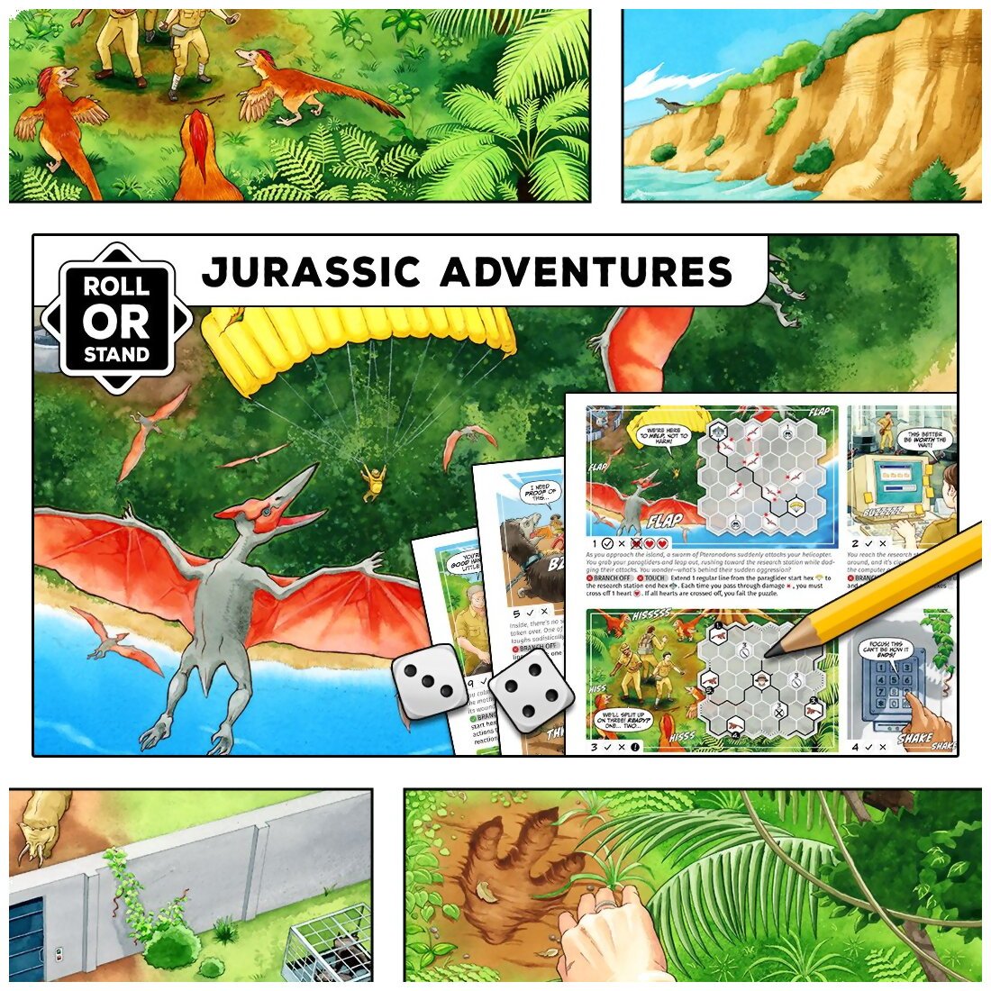 Roll or Stand Jurassic Adventures