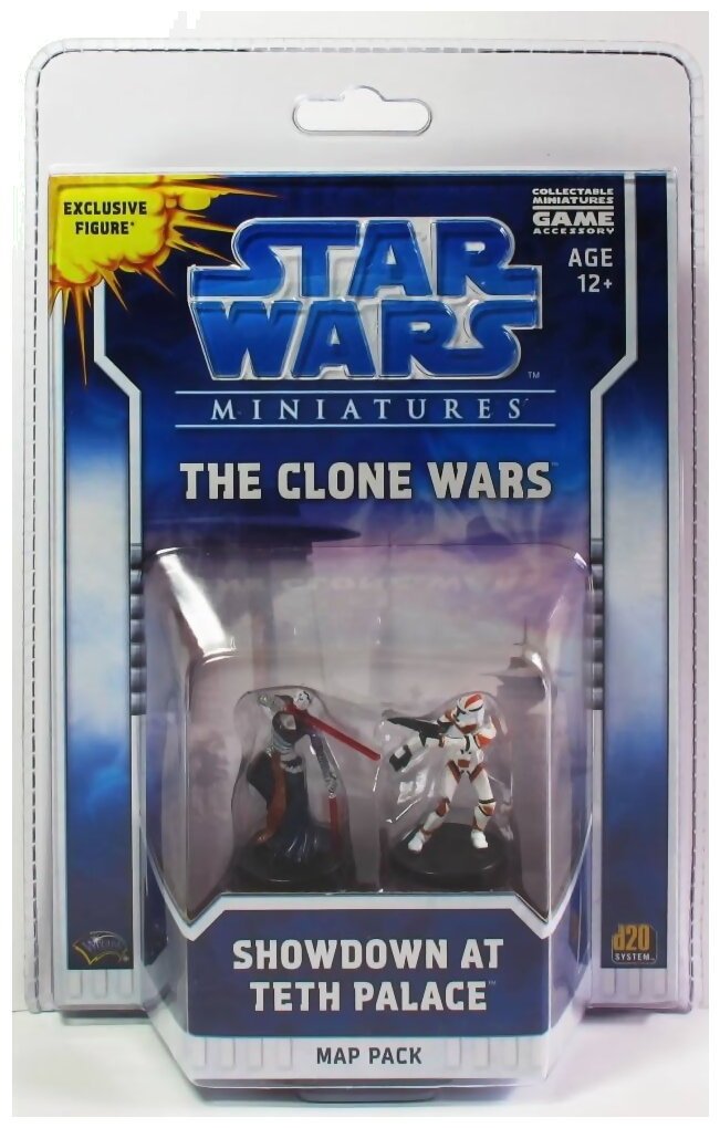 Star Wars Miniatures -  Showdown at Teth Palace - The clone Wars - Map Pack
