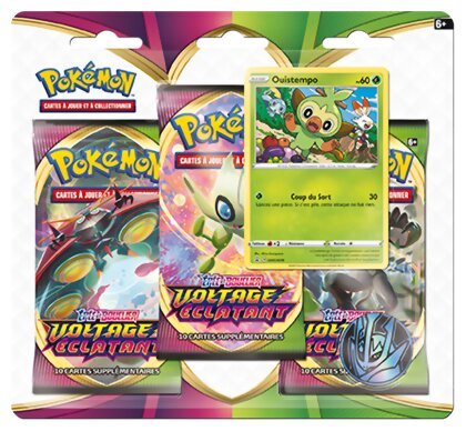 Pokémon JCC - Pack De 3 Boosters - Ouistempo - Voltage Éclatant