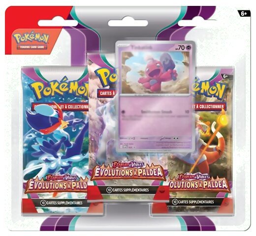 Pokémon JCC - Pack De 3 Boosters - Forgerette - Évolutions à Paldea