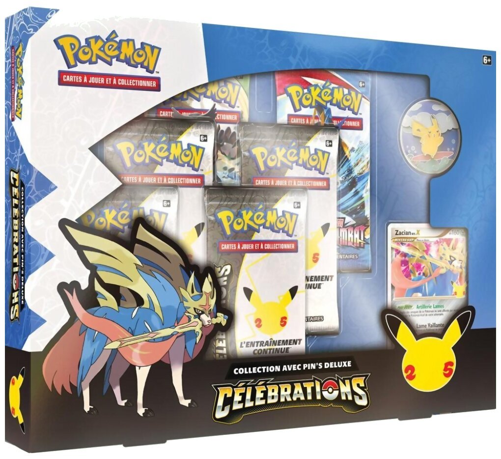 Pokémon JCC - Collection avec pin's Deluxe - Zacian - Célébrations