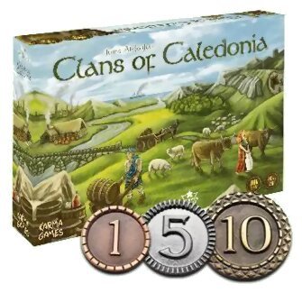 Clans of Caledonia - set de pièces métal