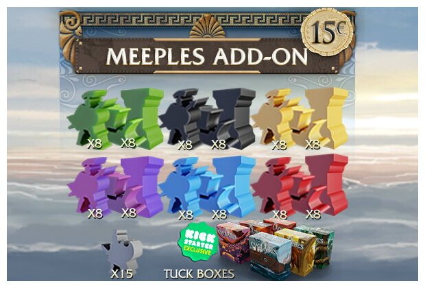 Cyclades - Meeples Add-on - Legendary Edition