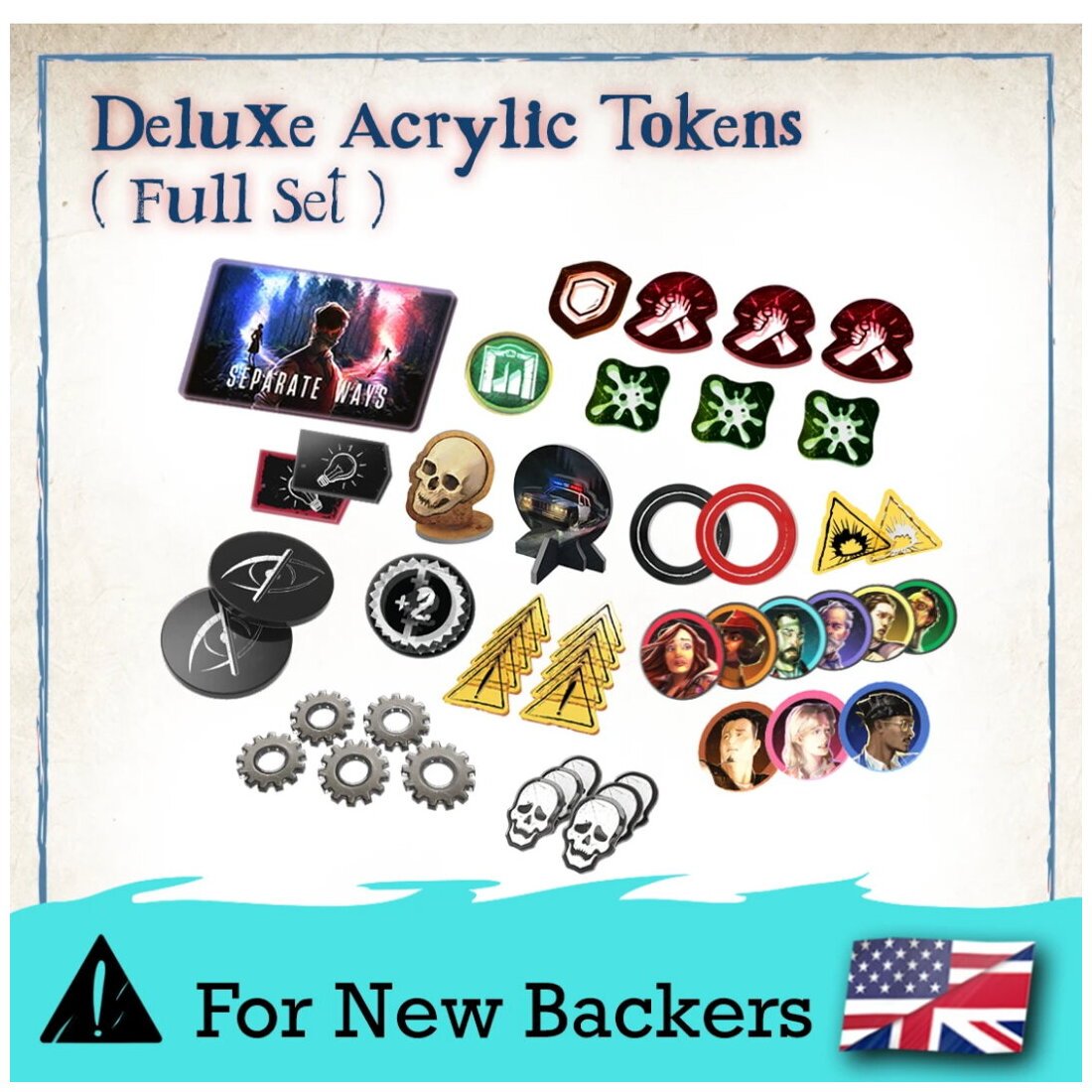 Terrorscape - Deluxe Acrylic Tokens Full Set