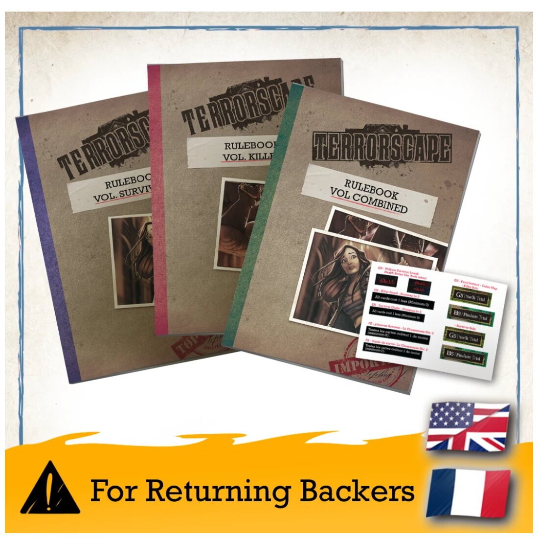 Terrorscape - Revised Rulebooks And Errata Stickers