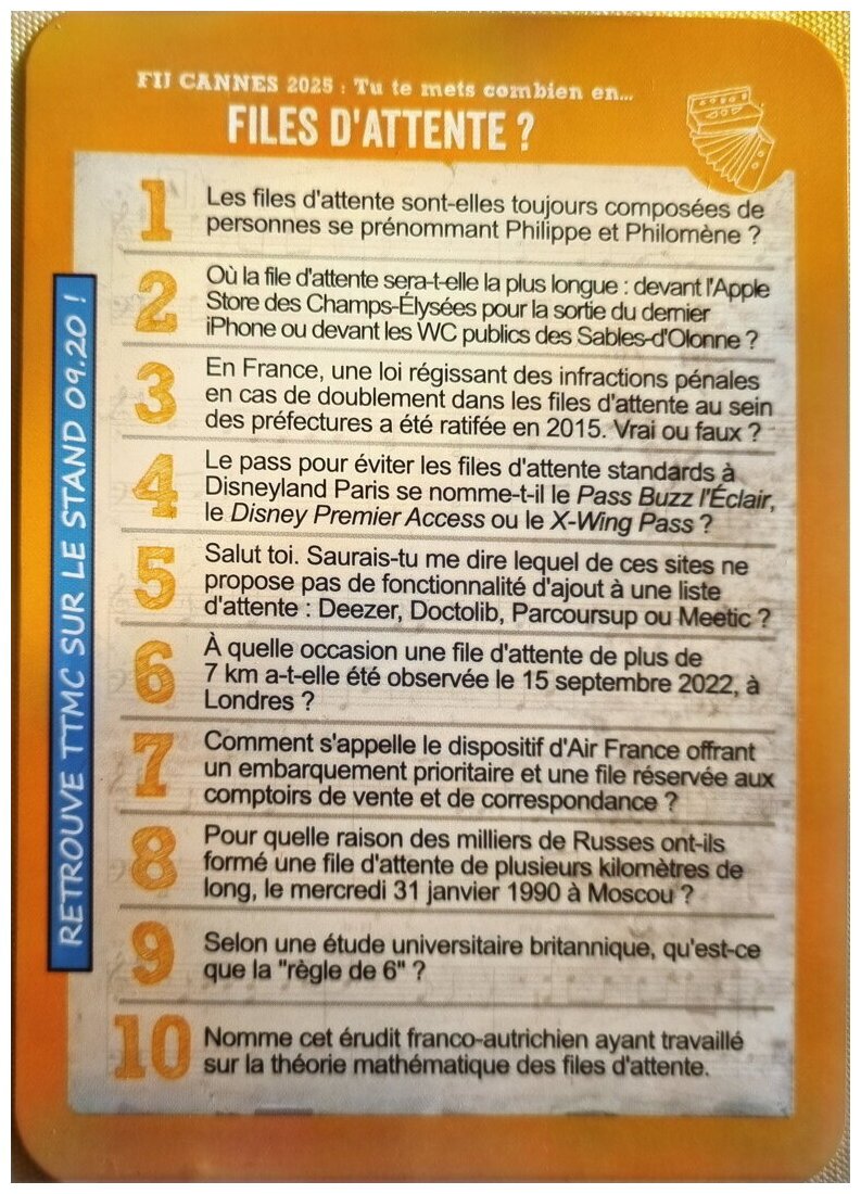 TTMC - Files D'attente Fij 2025