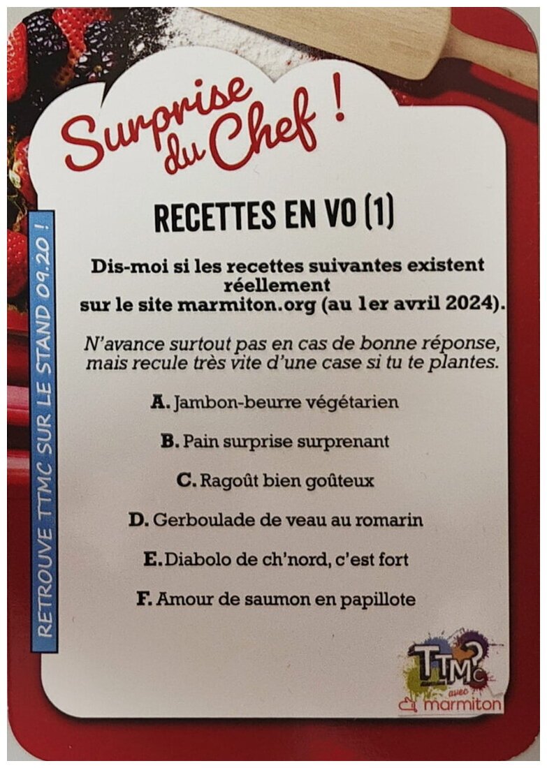 TTMC - Bonne Bouffe - Recettes En VO (1)