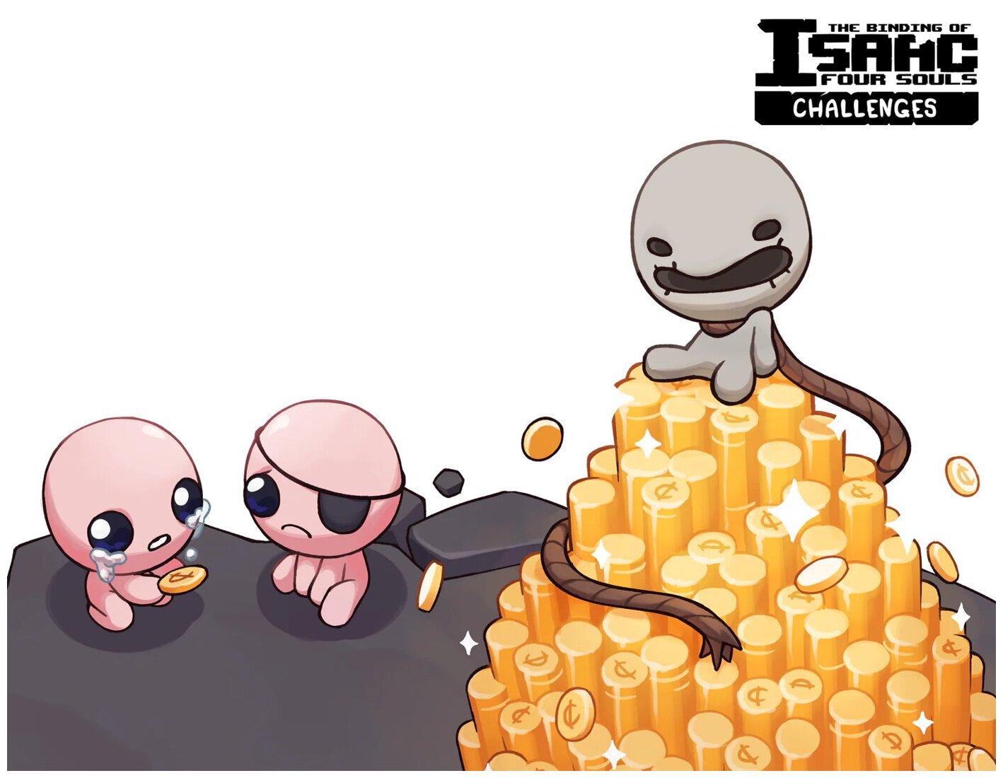 The Binding Of Isaac Four Souls - Challenge Greed's Gamble