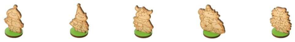 Donjons & Chatons - Set de 5 Meeples
