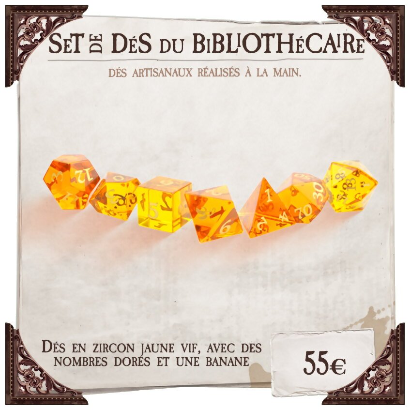 Disque-Monde - Aventures à Ankh-Morpork - Set de dés du Bibliothécaire