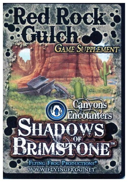 Shadows Of Brimstone - Red Rock Gulch - Game Supplement