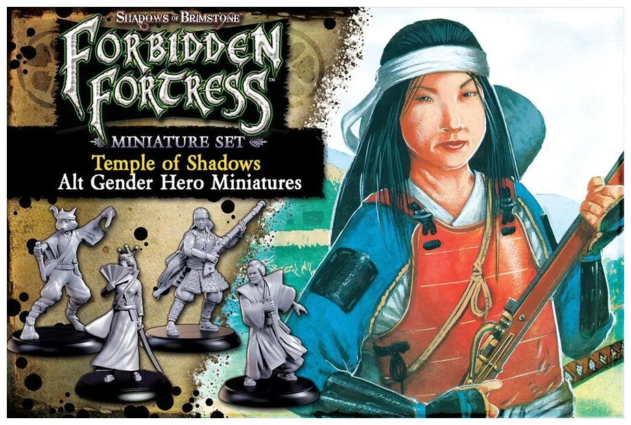 Shadows Of Brimstone - Alt Gender Hero Miniatures - Temple Of Shadows Deluxe Expansion